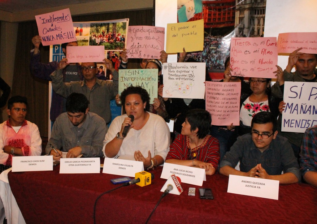 Rueda de prensa tras el evento "Esto apenas empieza" en Guatemala. Foto por: AGA Comunicación