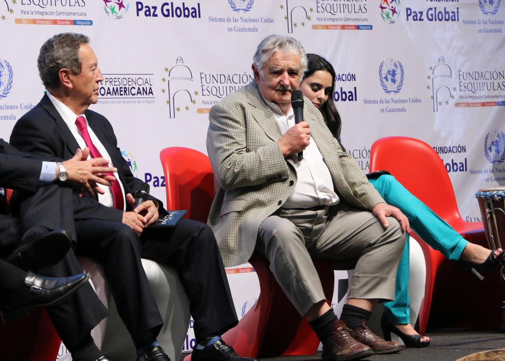 Mujica en el VI Foro Regional Esquipulas, 2015. Foto por Patricia Macías